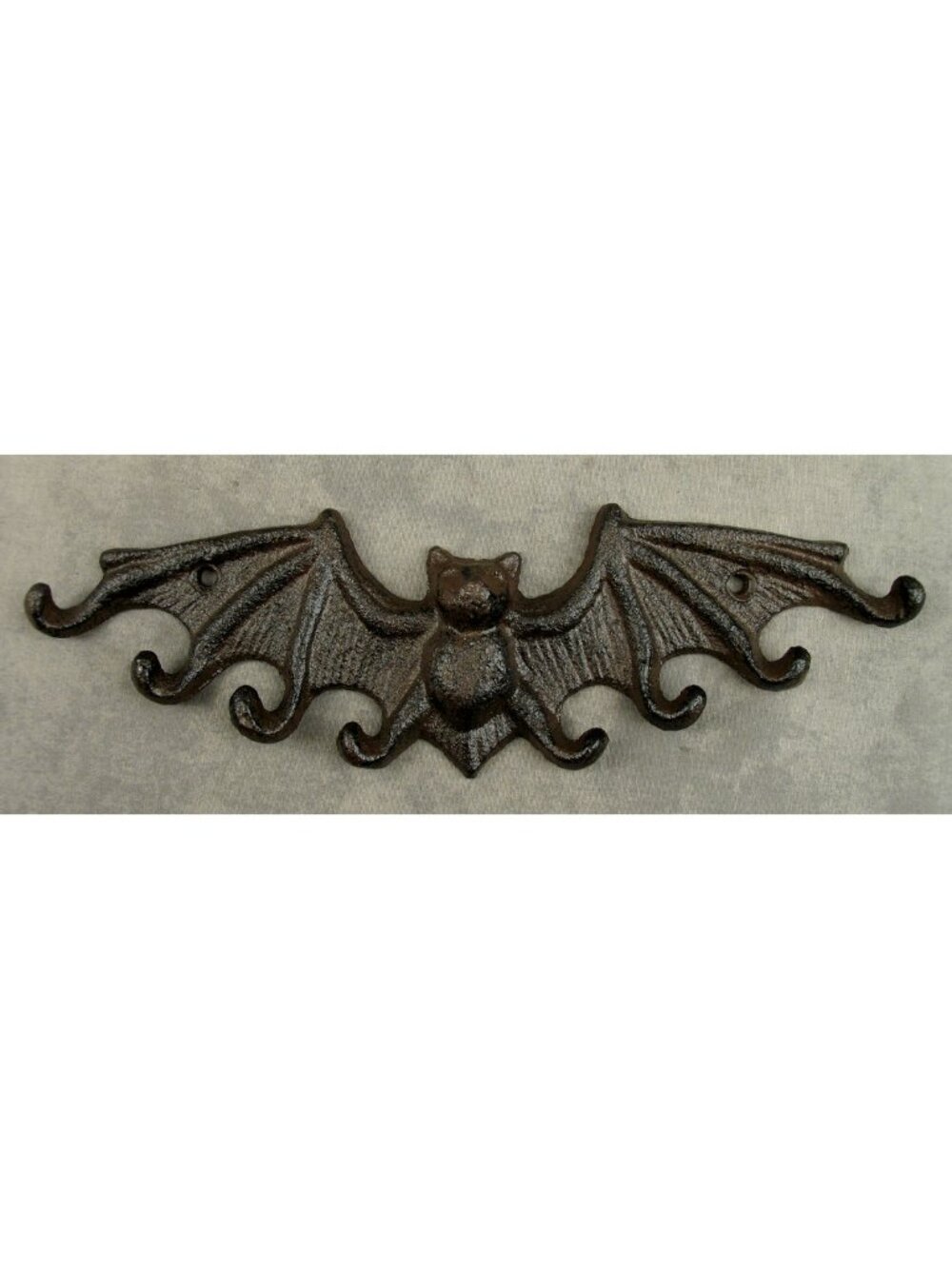 Sturdy Gothic Bat 8 Hook Wall Organizer New